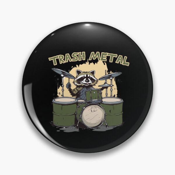 Item preview, Trash Metal Raccoon Drums designed and sold by titanosdesign.