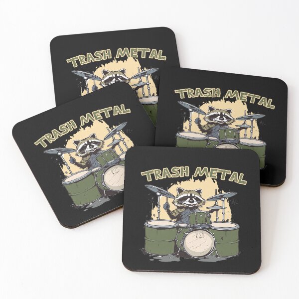 Item preview, Trash Metal Raccoon Drums designed and sold by titanosdesign.