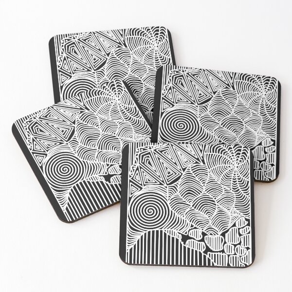 Item preview, White line design designed and sold by Navkriti.