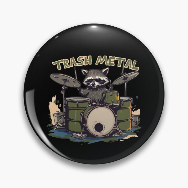 Item preview, Trash Metal Raccoon Drums designed and sold by titanosdesign.