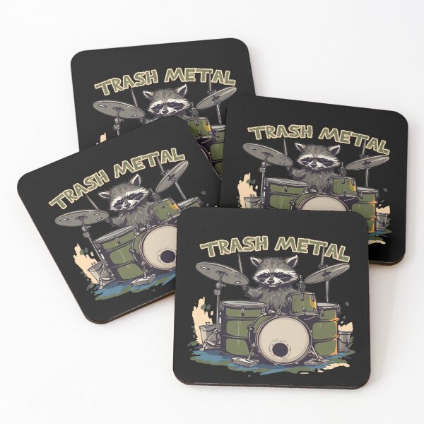 Item preview, Trash Metal Raccoon Drums designed and sold by titanosdesign.