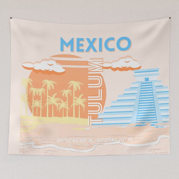 Item preview, Tulum, Mexico, Travel Art, Summer Beach designed and sold by Magic Love Art Print.