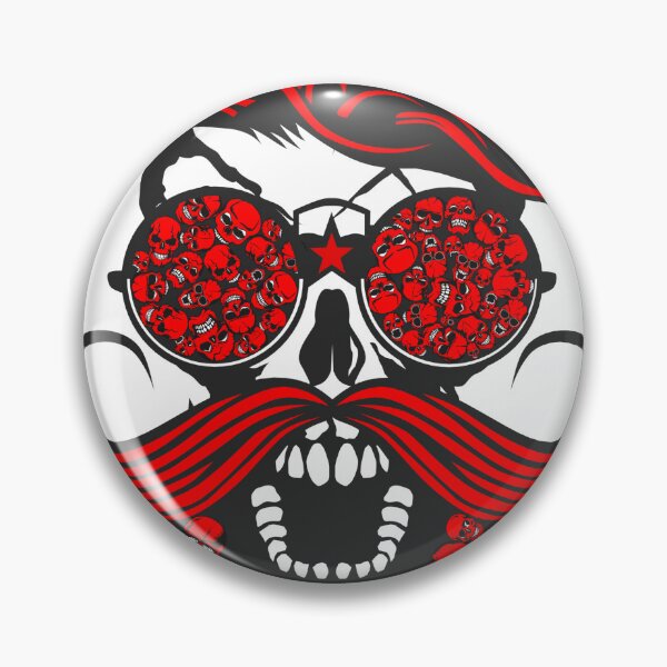 Item preview, hipster skull bearded multiple skull beard mustache round sunglasses designed and sold by Achille3777.