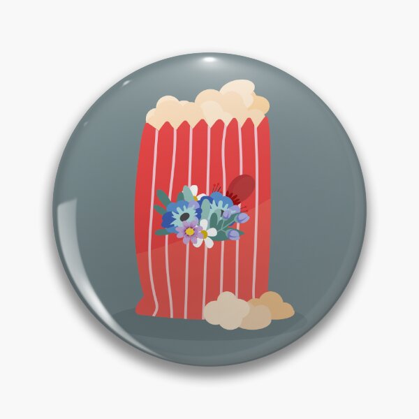 Item preview, Flat Design Illustration with Popcorn and Flowers designed and sold by AlginaPugachova.