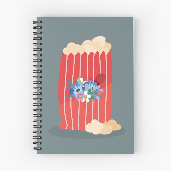 Item preview, Flat Design Illustration with Popcorn and Flowers designed and sold by AlginaPugachova.