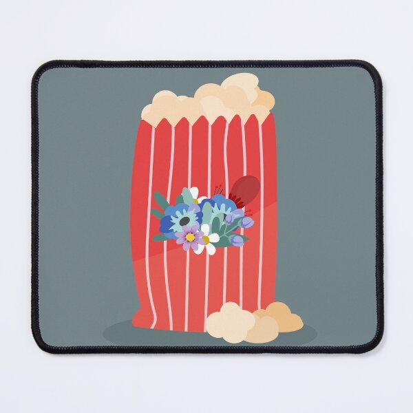 Item preview, Flat Design Illustration with Popcorn and Flowers designed and sold by AlginaPugachova.