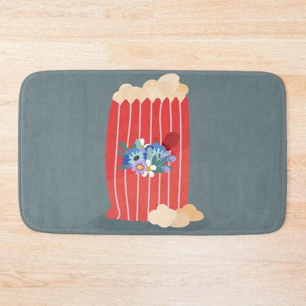 Item preview, Flat Design Illustration with Popcorn and Flowers designed and sold by AlginaPugachova.