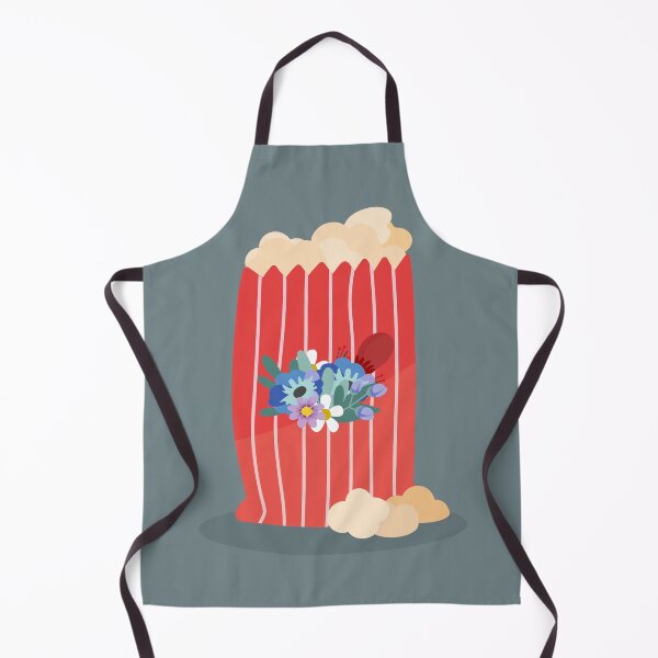 Item preview, Flat Design Illustration with Popcorn and Flowers designed and sold by AlginaPugachova.
