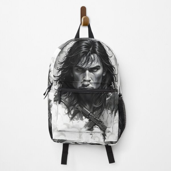 Item preview, Dark Conan Epic Battles Fantasy Black White Ink designed and sold by ART ATTACK ZONE.