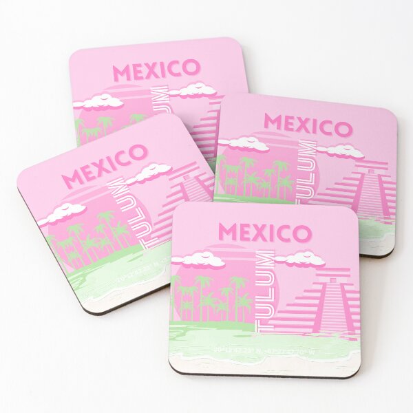 Item preview, Tulum, Mexico, Travel Art, Preppy Art, Pink designed and sold by Magic Love Art Print.