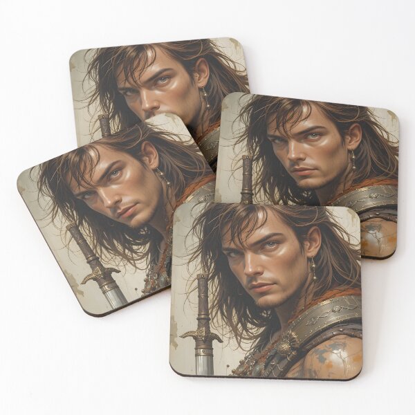 Item preview, Beauty Conan Warrior Battles Fantasy Colorful Art designed and sold by ART ATTACK ZONE.