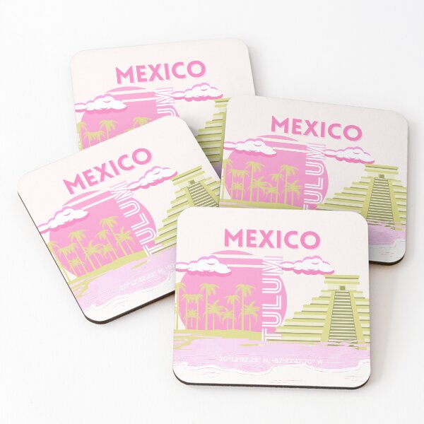 Item preview, Tulum, Mexico, Travel Art, Pink designed and sold by Magic Love Art Print.