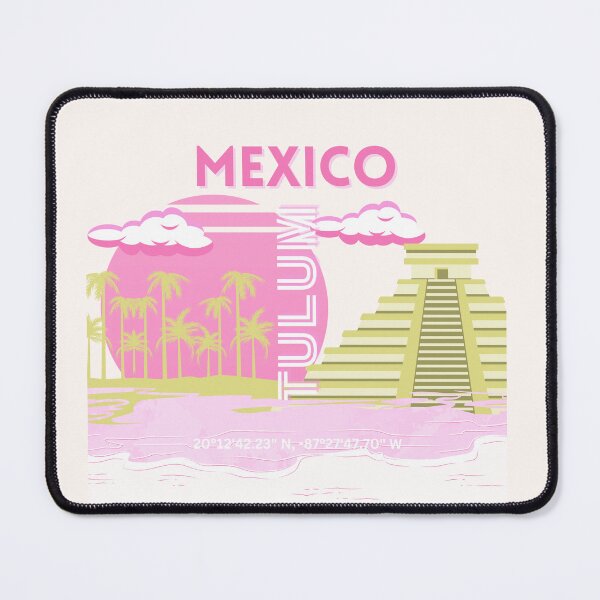 Item preview, Tulum, Mexico, Travel Art, Pink designed and sold by Magic Love Art Print.