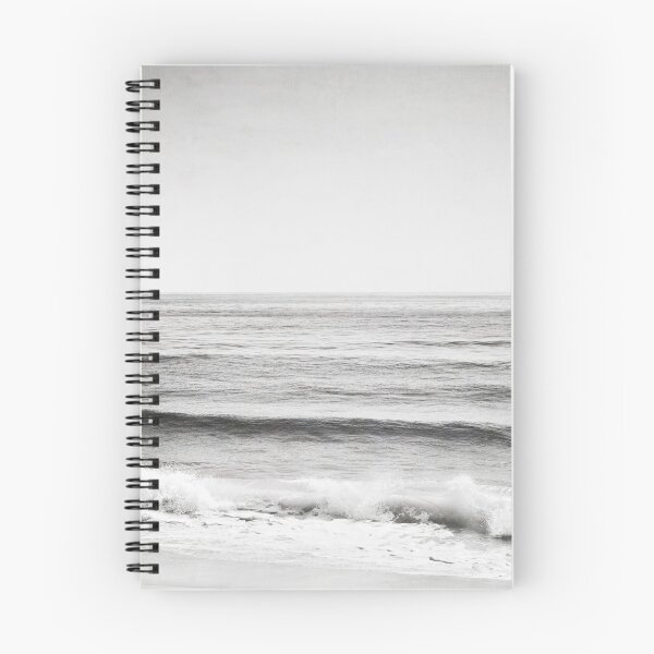 Item preview, Black and White Ocean Beach Seascape designed and sold by Carolyn Cochrane.