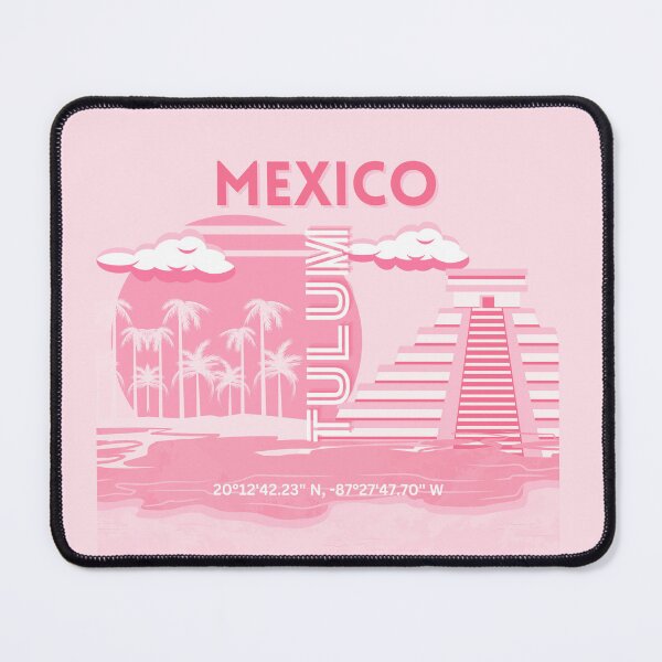 Item preview, Tulum, Mexico, Travel Art, Pink Art designed and sold by Magic Love Art Print.
