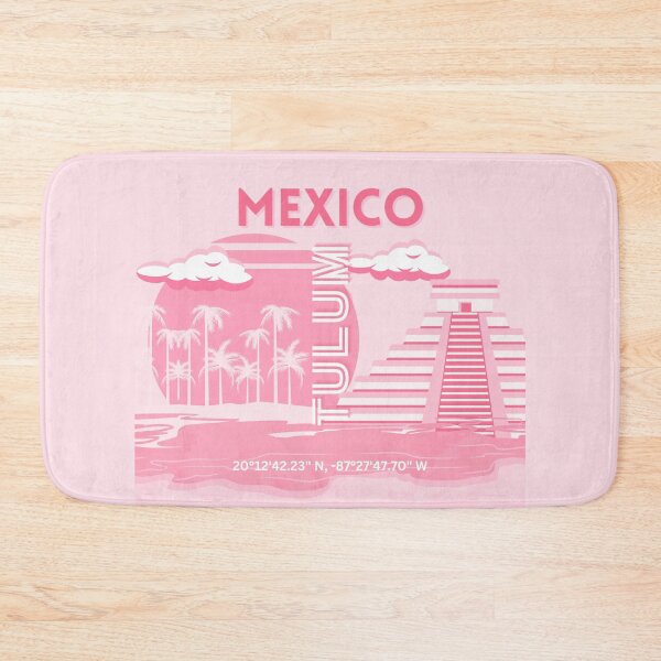 Item preview, Tulum, Mexico, Travel Art, Pink Art designed and sold by Magic Love Art Print.