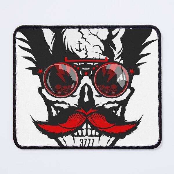 Item preview, hipster skull mustache skull round sunglasses bow tie designed and sold by Achille3777.