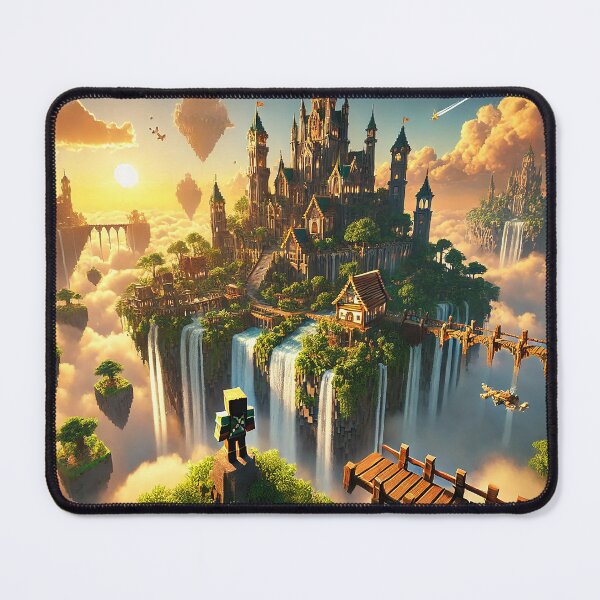 Item preview, Voxel Floating Kingdom Scene – Epic Sky Castle Adventure Pixel Fantasy Art designed and sold by pixelpopplanet.