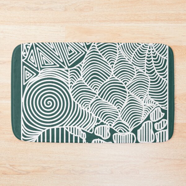 Item preview, Teal and White line design designed and sold by Navkriti.