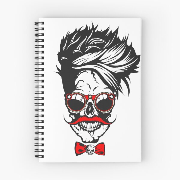 Item preview, skull hipster mustache mustache round glasses designed and sold by Achille3777.
