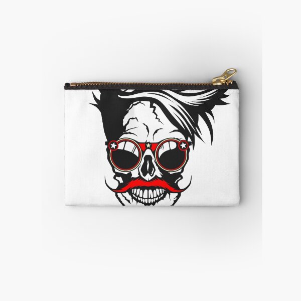 Item preview, skull hipster mustache mustache round glasses designed and sold by Achille3777.
