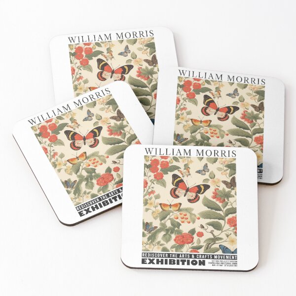 Item preview, William Morris Butterfly Floral Botanical designed and sold by MidCenturyStore.