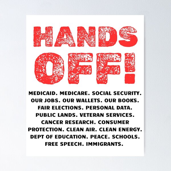 Item preview, Hands Off Protest Social Security And Medicare designed and sold by AniArtPL.