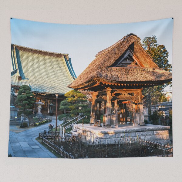 Item preview, Bell Tower with Thatched Roof on Historical Temple Grounds designed and sold by Pix4Japan.