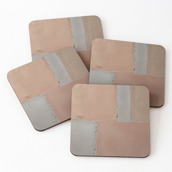 Item preview, Earth-Tone Clay and Concrete Block Pattern designed and sold by SurfaceCraft Studio.