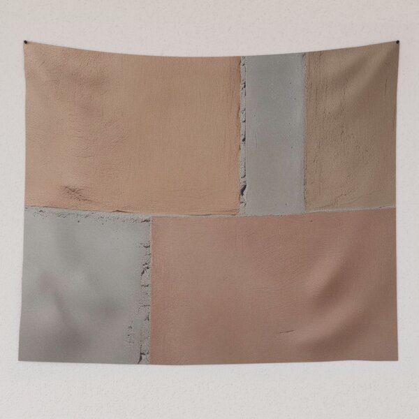 Item preview, Earth-Tone Clay and Concrete Block Pattern designed and sold by SurfaceCraft Studio.
