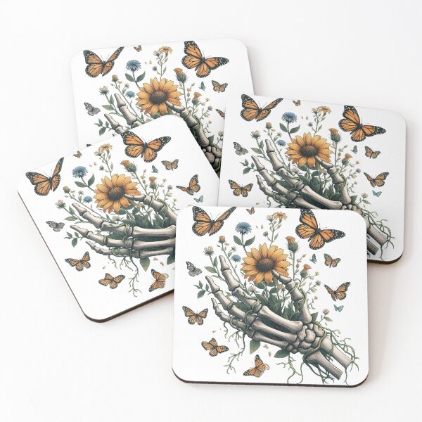 Item preview, Monarch Butterfly, Skeleton hand Monarch Butterfly designed and sold by erkinmaddison.