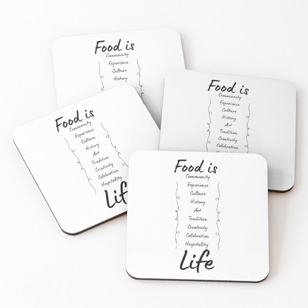 Item preview, Food is life designed and sold by MeerkatTeeCo.