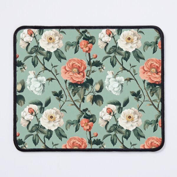 Item preview, Vintage Floral Garden – Elegant Botanical Peony Pattern Art Print designed and sold by ECBrothers.