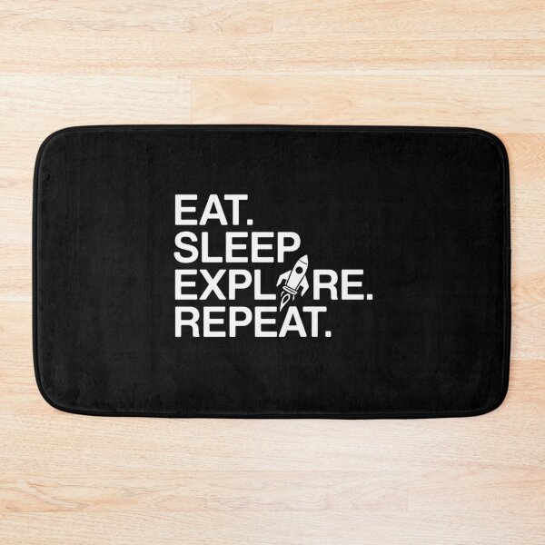 Item preview, Eat Sleep Explore Repeat Rocket Art – Minimalist Space Travel Adventure Design designed and sold by pixelpopplanet.