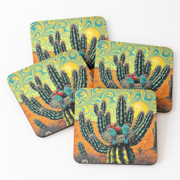 Item preview, Cactus nesting birds designed and sold by George Hutton Hunter.
