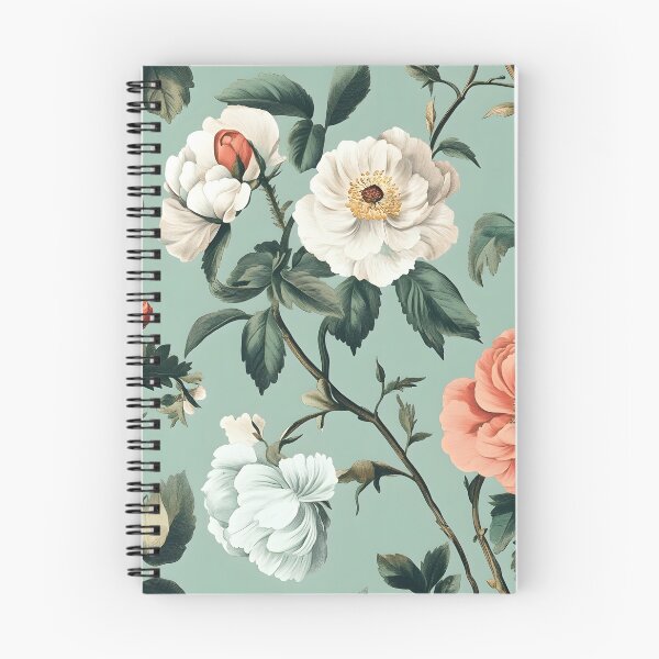 Item preview, Vintage Floral Garden – Elegant Botanical Peony Pattern Art Print designed and sold by ECBrothers.