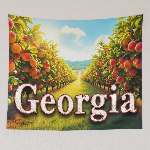 Item preview, Georgia - Peach Farm designed and sold by The Fluffy Monster.