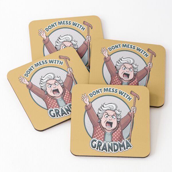 Item preview,  Don't Mess with Grandma Funny Art designed and sold by JesterKrewArt.