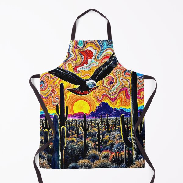 Item preview, Eagle over cactus desert designed and sold by George Hutton Hunter.