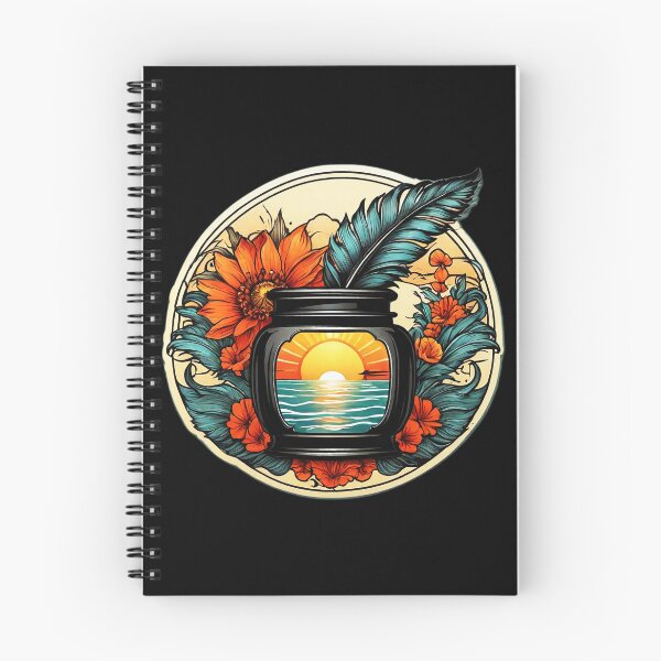 Item preview, Hawaii Orchids Inkwell With Ocean Waves at Sunset designed and sold by NautiChic.