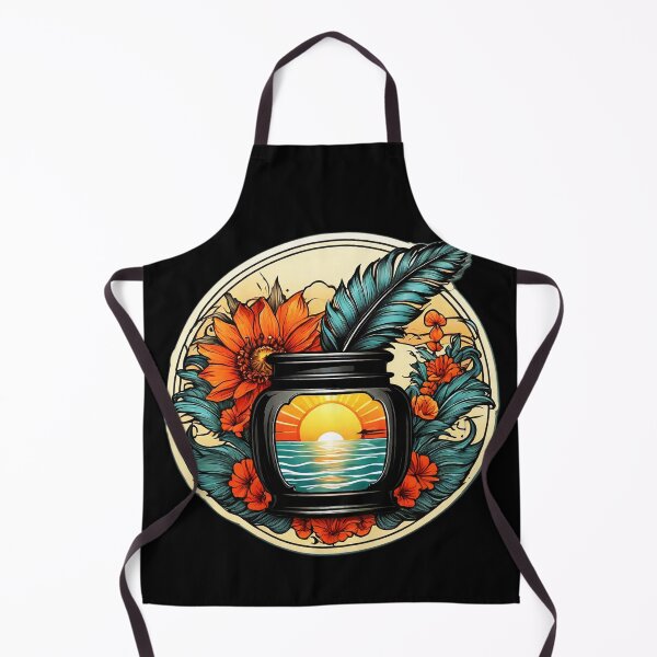 Item preview, Hawaii Orchids Inkwell With Ocean Waves at Sunset designed and sold by NautiChic.