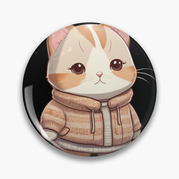 Item preview, Cute Chubby Cat in a Cozy Jacket – Adorable & Stylish Look designed and sold by Life is cat.