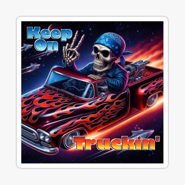 Item preview, Keep On Truckin' Print designed and sold by moss63artstudio.