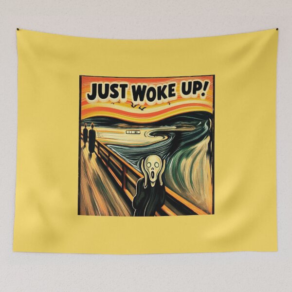 Item preview, Optional Illusion – Just Woke Up! Funny Classic Art Meme designed and sold by Design by Anthony .