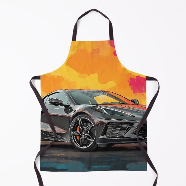 Item preview, Gunmetal Grey Corvette Stingray C8 – Pop Art Edition designed and sold by AutoPopStudio.