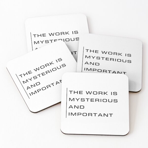 Item preview, “The work is mysterious and important” Severence Fans designed and sold by StormbornGem.