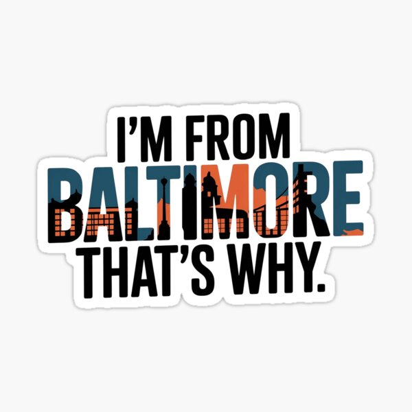 Item preview, Funny Baltimore Pride Maryland City Native USA designed and sold by kimoha.