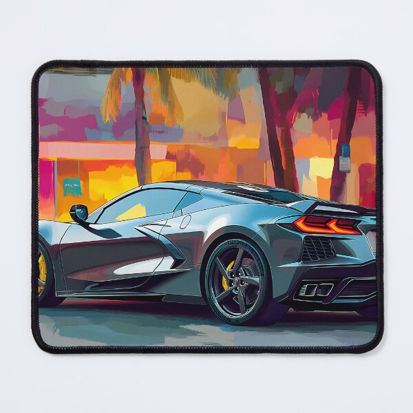 Item preview, Gunmetal Grey Corvette Stingray C8 – Pop Art Edition II designed and sold by AutoPopStudio.