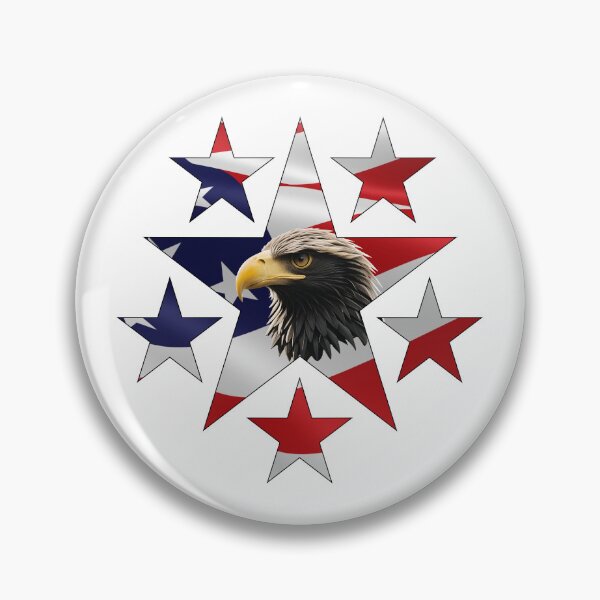 Item preview, AMERICAN EAGLE STAR (WHITE) designed and sold by Marlon Oseguera.