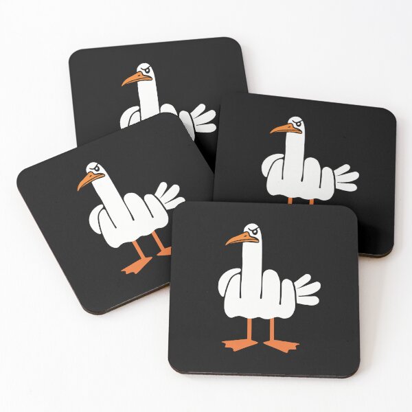 Item preview,  Funny Rude Sarcastic Cartoon Seagull Bird  designed and sold by silverhexagon.
